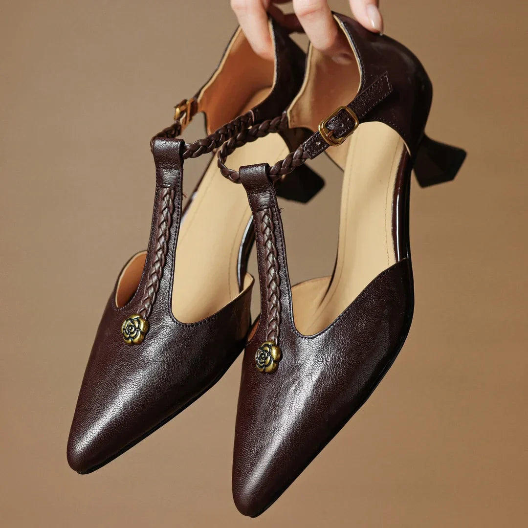 Talia T-Strap Sandals 0