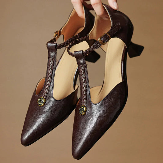 Talia T-Strap Sandals 0