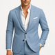 Men's tailored suit with notched lapels and matching trousers