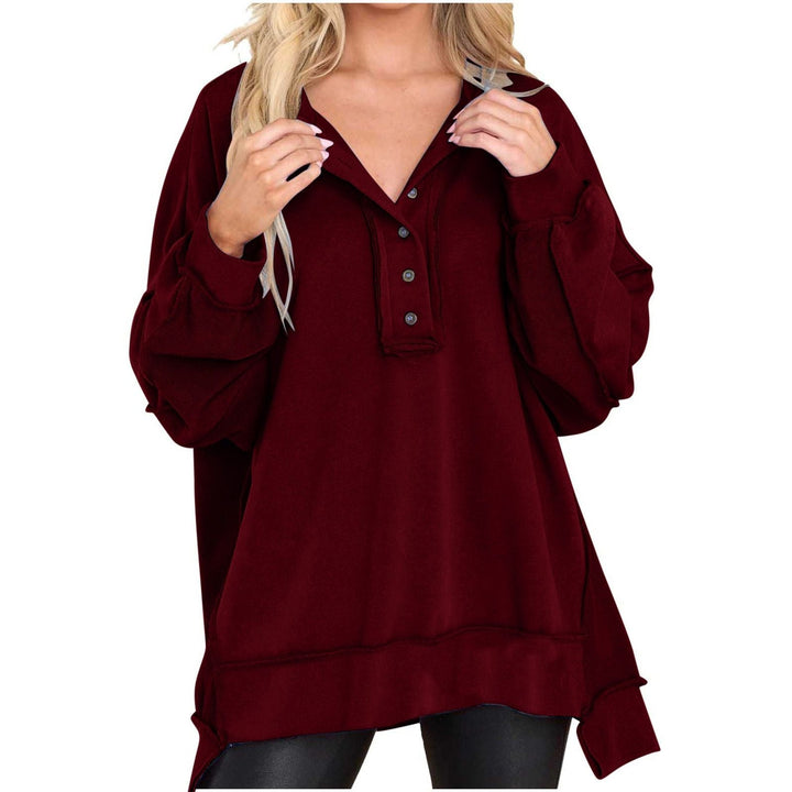 Women's multicolour striped half-zip sweatshirt
