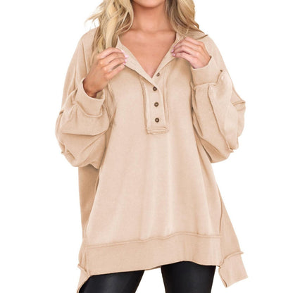 Women's multicolour striped half-zip sweatshirt
