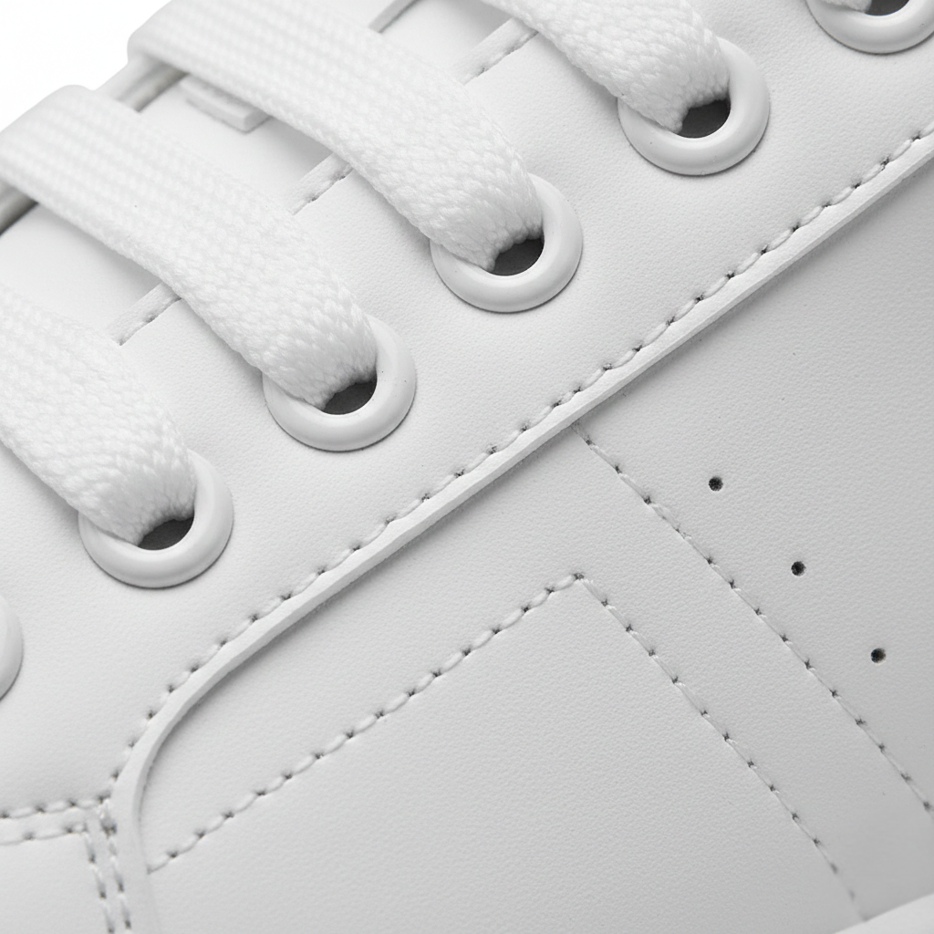 Unisex low-top platform sneakers with lace-up fastening and clean stitched panels