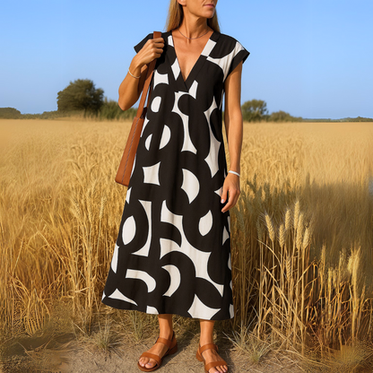 Vera Lightweight V-Neck Dress 1
