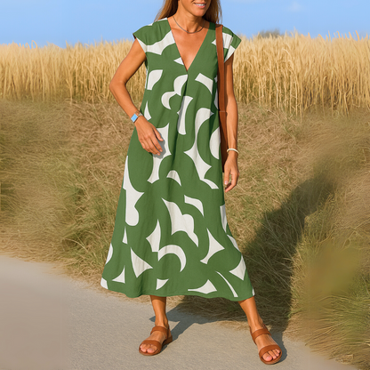 Vera Lightweight V-Neck Dress 2