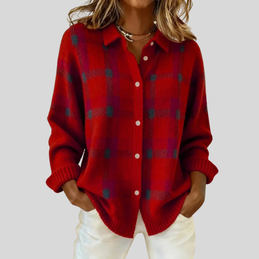 Vera Retro Check Sweater 0