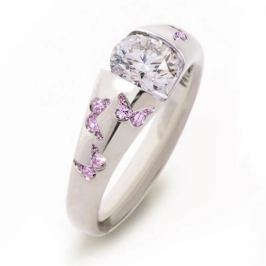 Vesper Butterfly Zirconia Ring 0