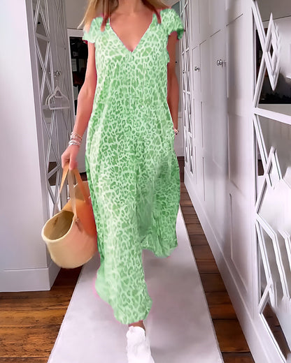 Vivienne V-Neck Maxi Dress 5
