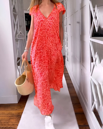 Vivienne V-Neck Maxi Dress 6