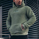Men's sherpa pullover hoodie with hood and kangaroo pocket
