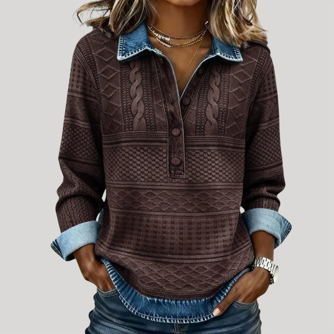 Willa Textured Print Top 2