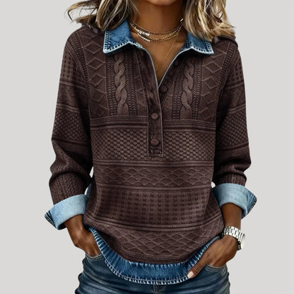 Willa Textured Print Top 2