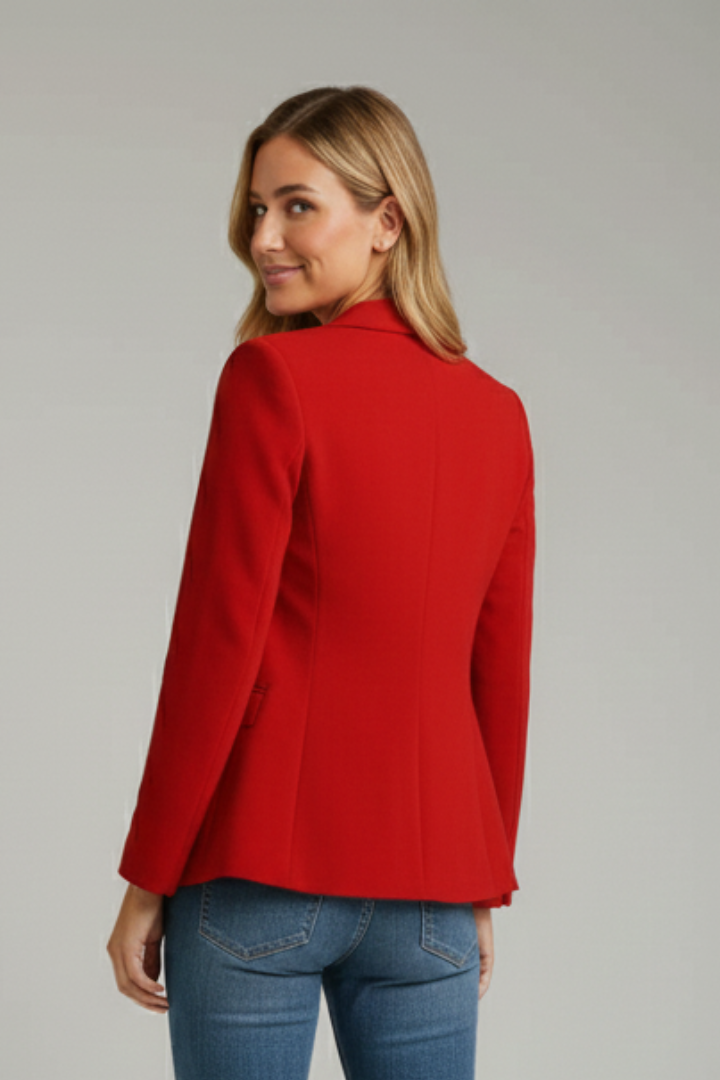 Women's Blazer with Notched Collar – Tailored Single Jacket for Office & Smart Wear 5