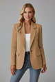 Women's Blazer with Notched Collar – Tailored Single Jacket for Office & Smart Wear 8