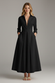 Women's Midi Dress with Defined Waist – Elegant Fitted Day & Occasion Dress 6