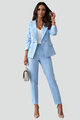 Women's Two-Piece Suit Set – Tailored Blazer & Straight-Leg Trousers for Office & Workwear 12