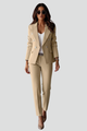 Women's Two-Piece Suit Set – Tailored Blazer & Straight-Leg Trousers for Office & Workwear 6
