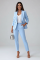 Women's Suit Set – Buttoned Tailored Jacket & Straight-Leg Trousers for Office 2
