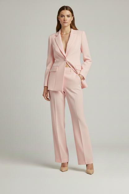 Women's Suit Set – Tailored Blazer & Wide-Leg Trousers for Office & Smart Occasions 9