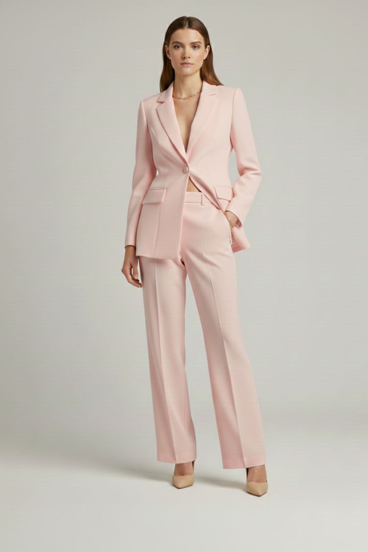 Women's Suit Set – Tailored Blazer & Wide-Leg Trousers for Office & Smart Occasions 9