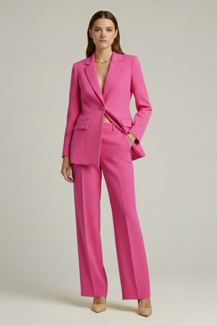 Women's Suit Set – Tailored Blazer & Wide-Leg Trousers for Office & Smart Occasions 5