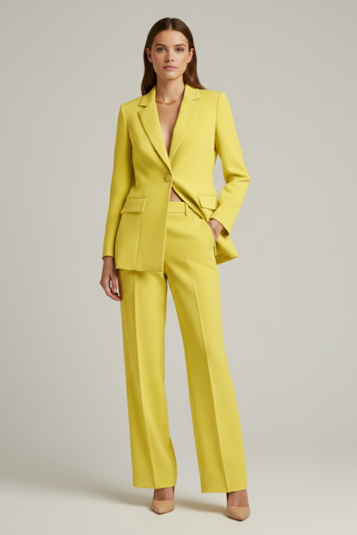 Women's Suit Set – Tailored Blazer & Wide-Leg Trousers for Office & Smart Occasions 2