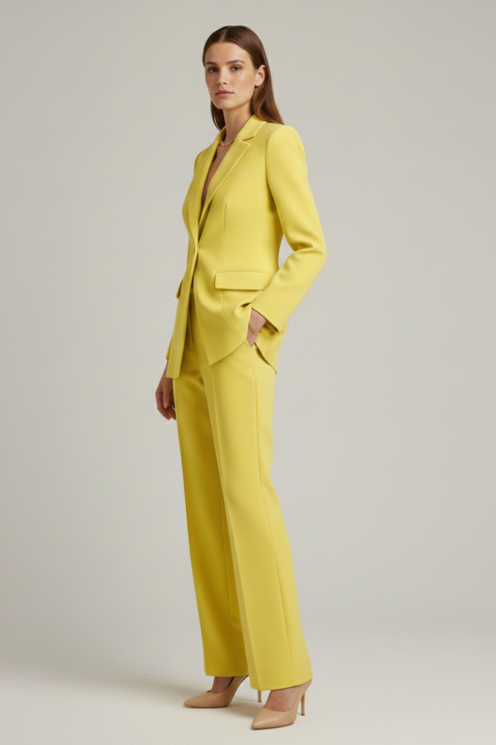 Women's Suit Set – Tailored Blazer & Wide-Leg Trousers for Office & Smart Occasions 3