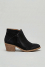 Women's ankle boots with side zipper and block heel