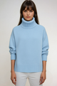 Women's oversized ribbed turtleneck sweater