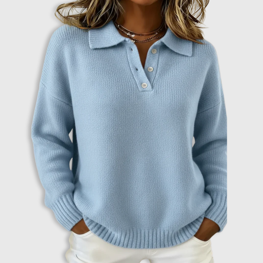 Yara Classic Polo Sweater 0