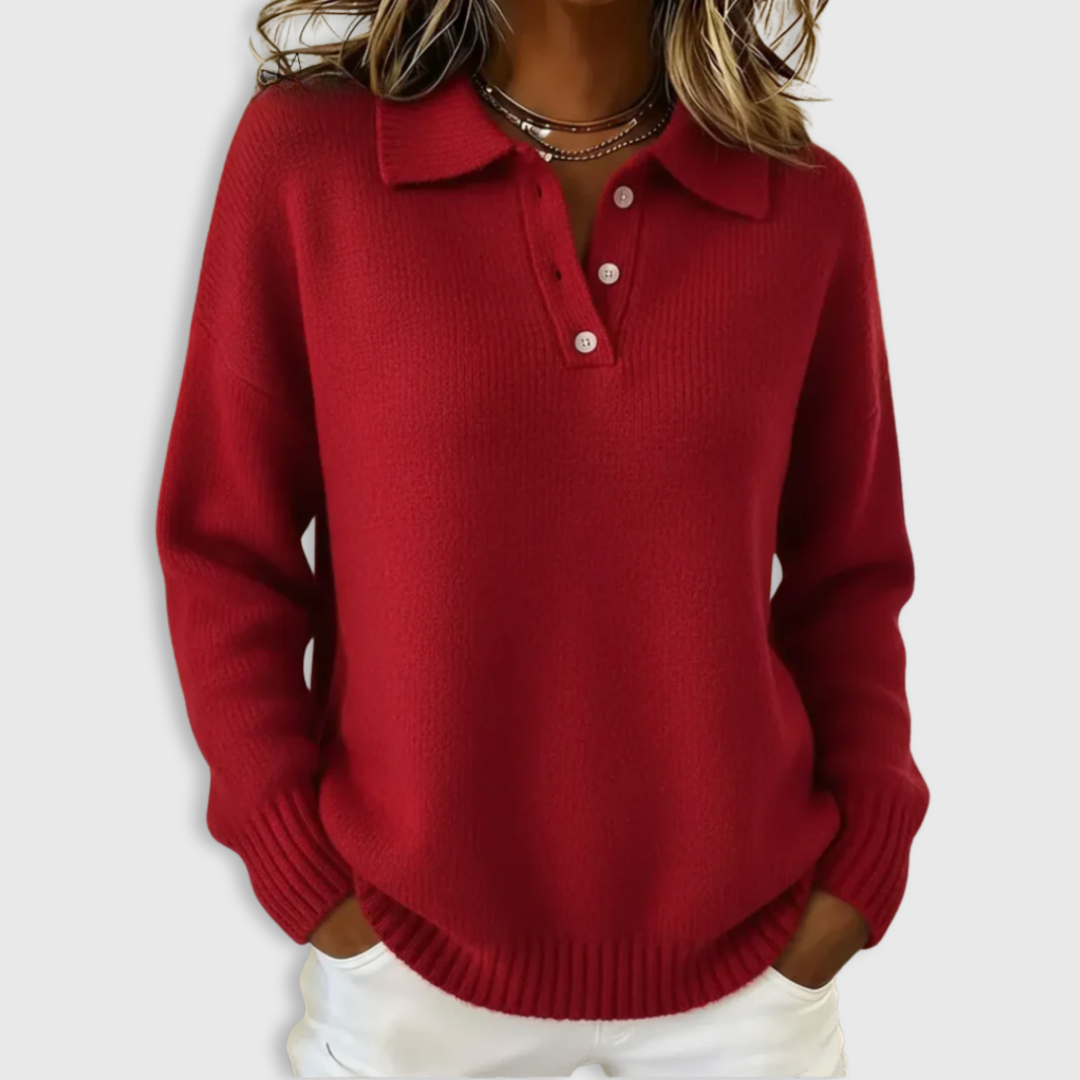 Yara Classic Polo Sweater 1