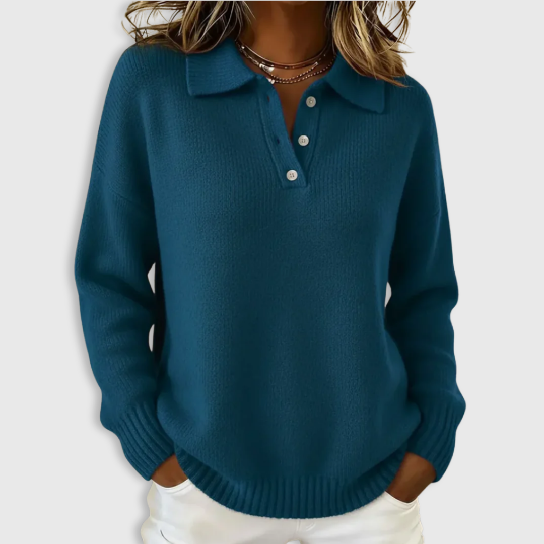 Yara Classic Polo Sweater 2