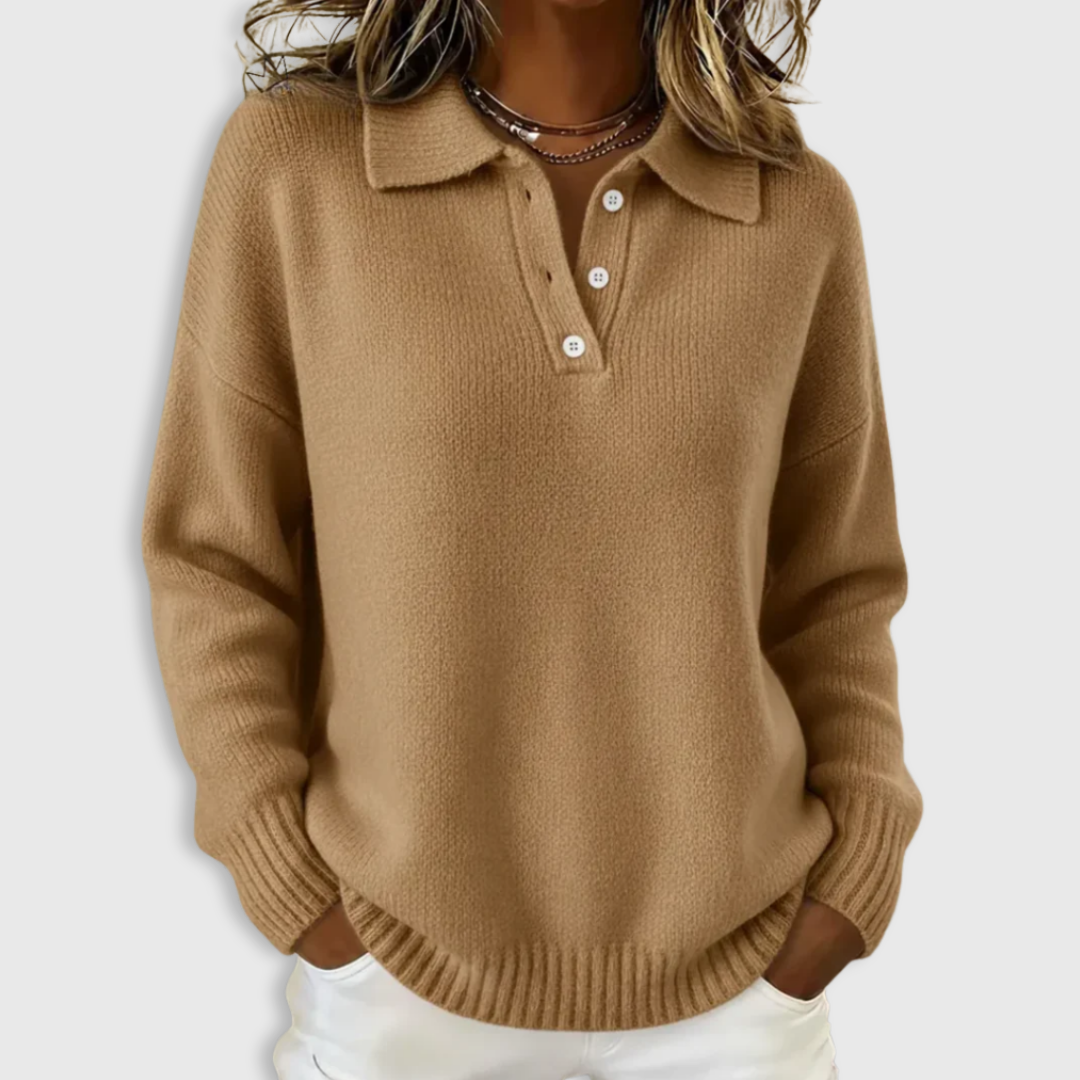 Yara Classic Polo Sweater 3