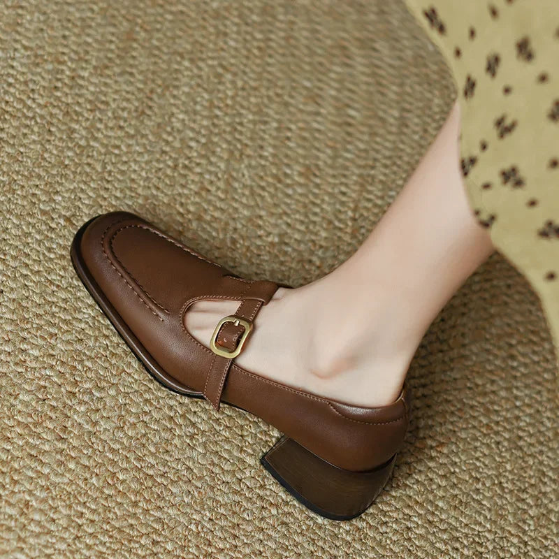 Yara Vintage T-Strap Shoes 2
