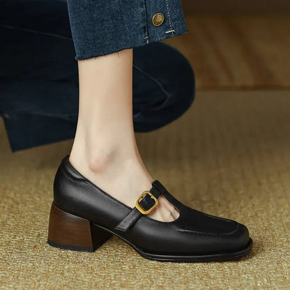 Yara Vintage T-Strap Shoes 5