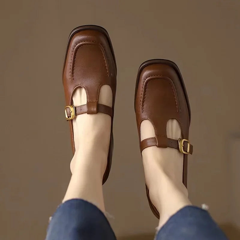 Yara Vintage T-Strap Shoes 7