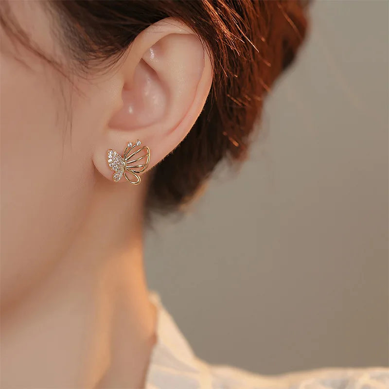 Zara Butterfly Stud Earrings 3