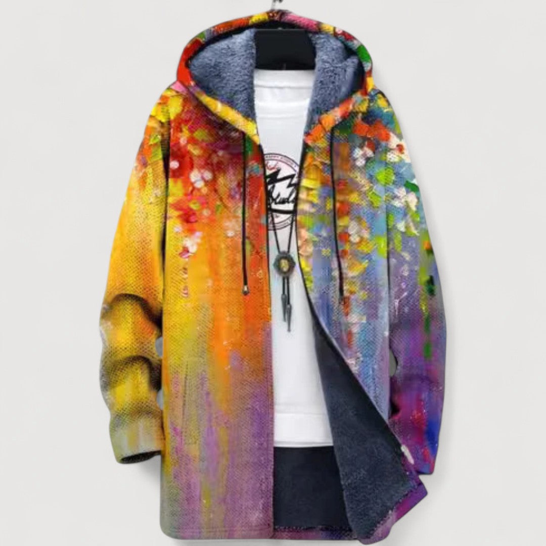 Zara Cozy Patchwork Hoodie 1