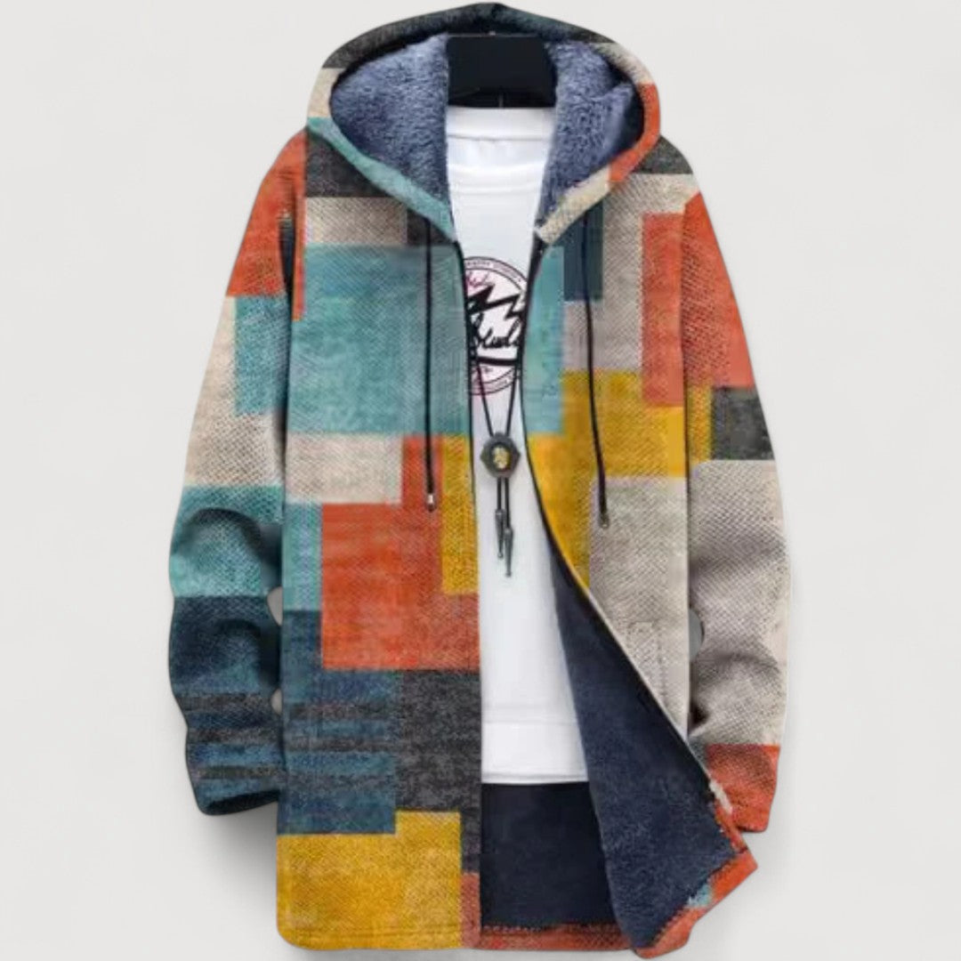 Zara Cozy Patchwork Hoodie 4