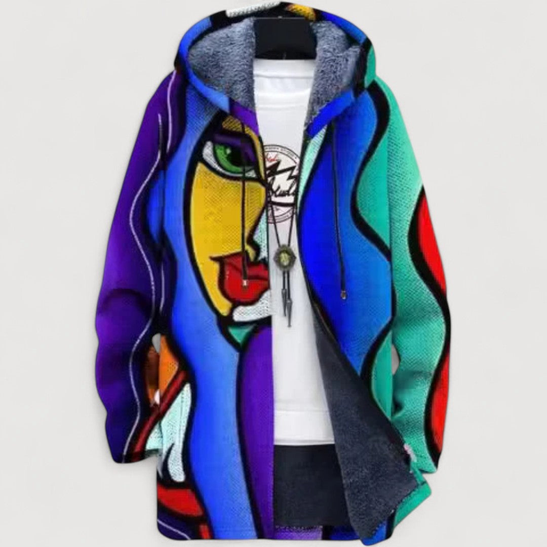 Zara Cozy Patchwork Hoodie 5