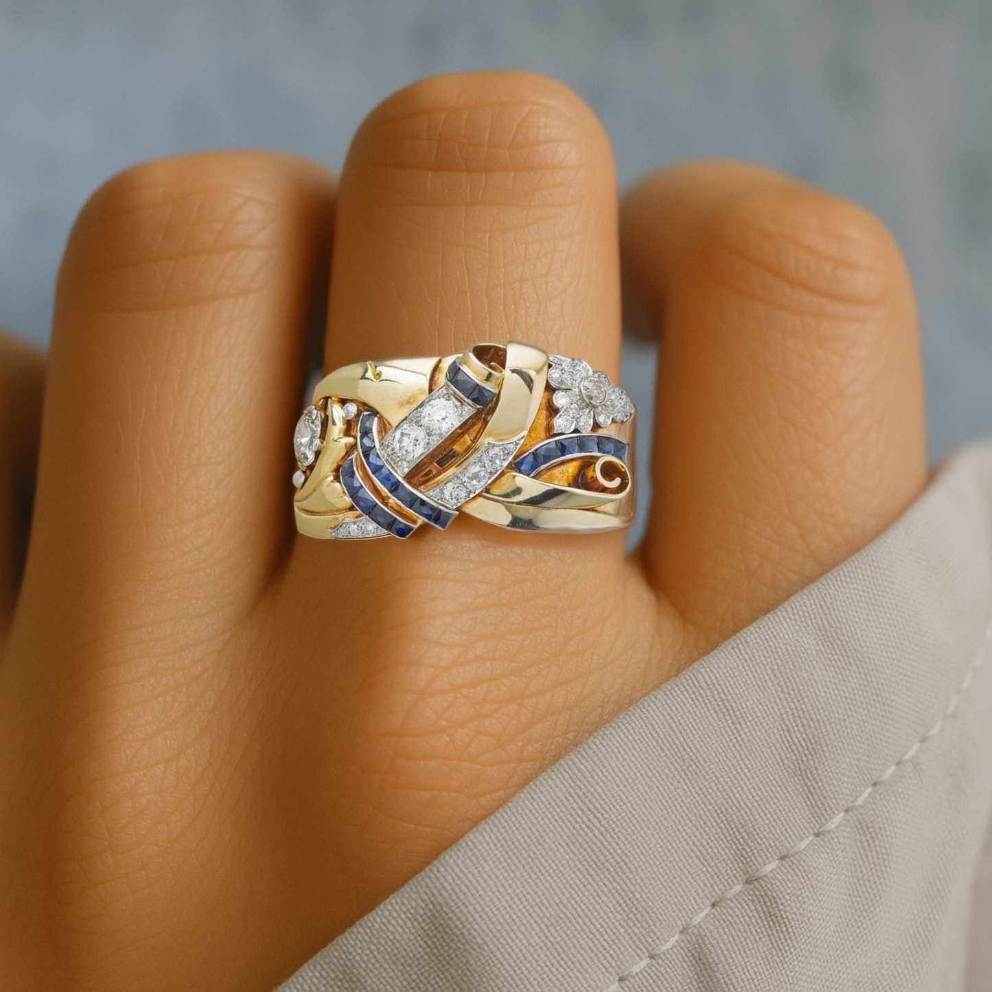 Zara Vintage Zirconia Ring 0