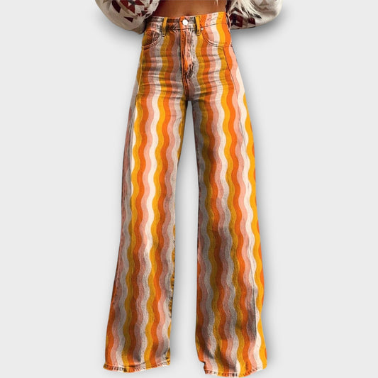 Zara Vivienne Striped Jeans 0