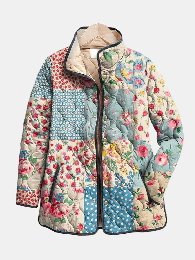 Zarae Quilted Floral Jacket 0