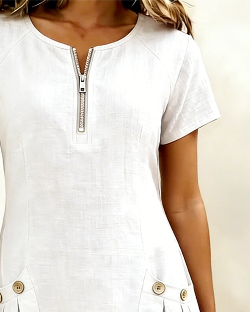 Estella - Comfortable A-Line Dress