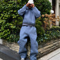 Men's hooded sweatshirt and jogger set with relaxed trousers