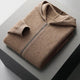 Unisex hooded zip cardigan with front pockets and long sleeves