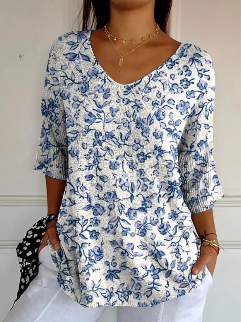 Aislinn - Floral Knit Pullover Top
