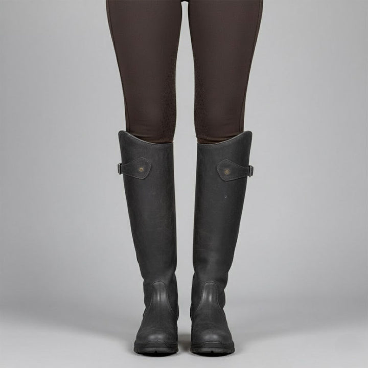 Women's Leather Riding Boots – Supportive Comfort Knee-High Outdoor Boots 7