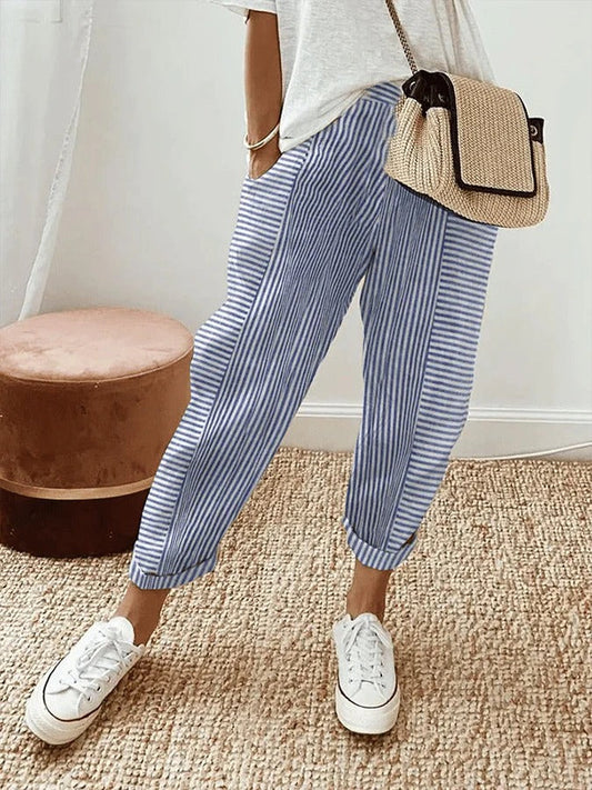 Daphne Relaxed Stripe Trousers