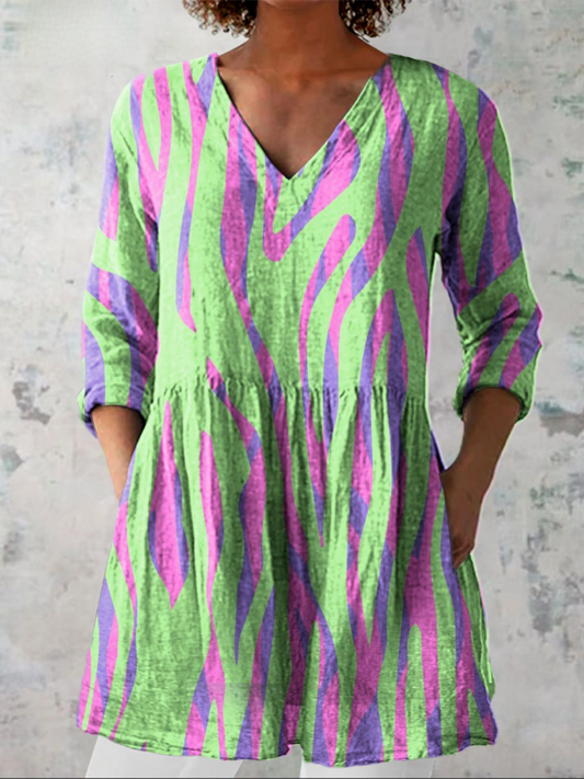 Camille - Flowy V-Neck Blouse
