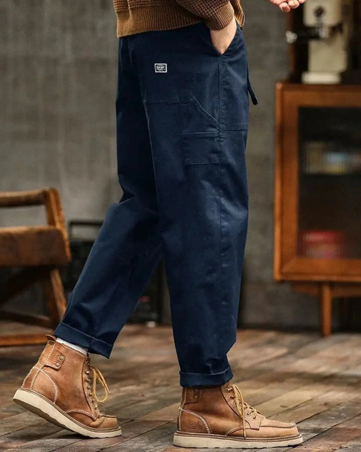 Men's Rugged Cargo Trousers – Utility Pants with Pocket Panels 4